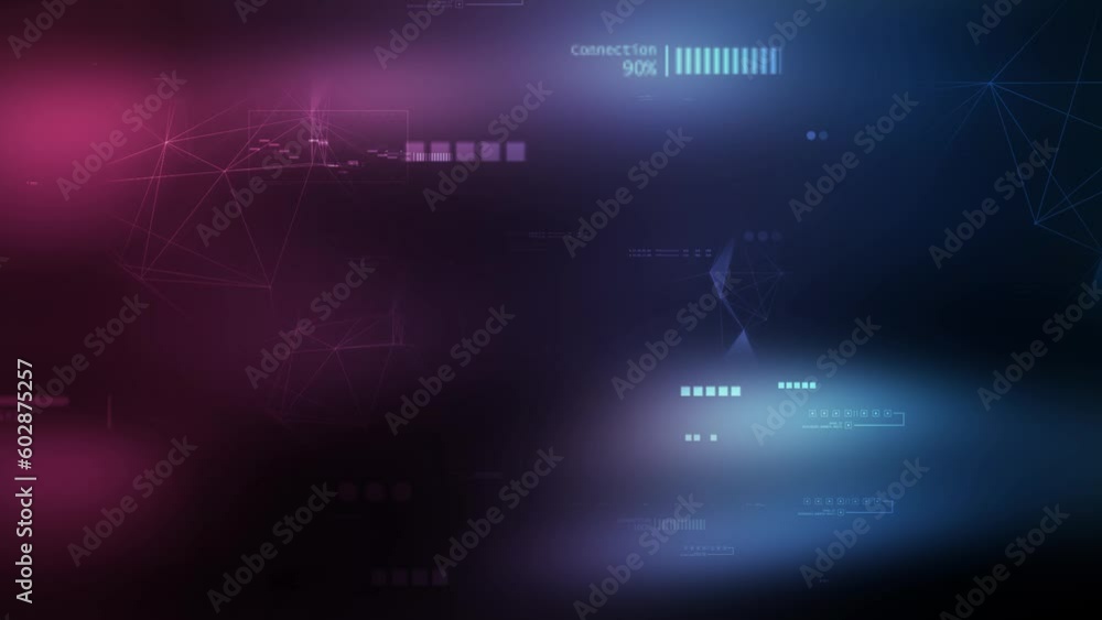 Digital Word Cloud - animated sprouting cloud of digital element Digital Word Cloud - animated sprouting cloud of digital element