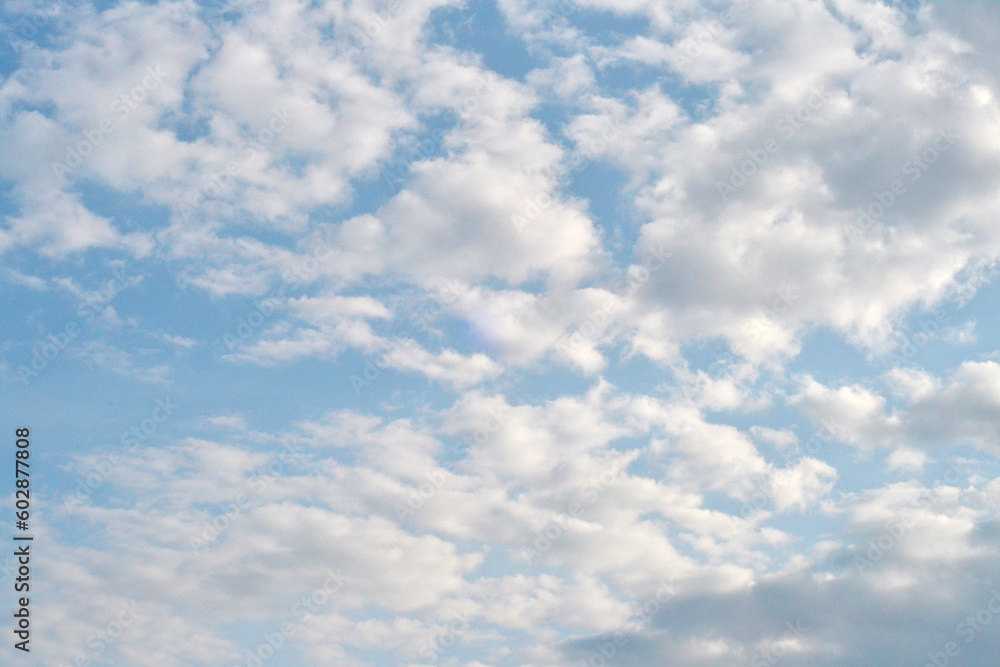 Obraz premium beautiful sky in white clouds over Chernihiv region of Ukraine