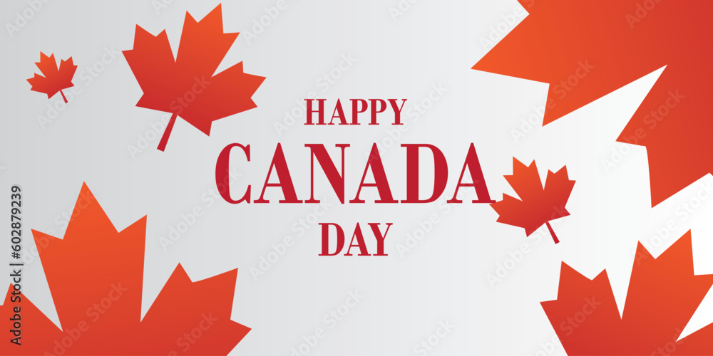 Canada Day themed background design Canada Day themed background design