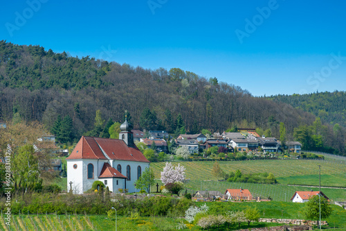 Ortsbild von Gleiszellen-Gleishorbach mit St Dionysius Kapelle. Region Pfalz im Bundesland Rheinland-Pfalz in Deutschland photo