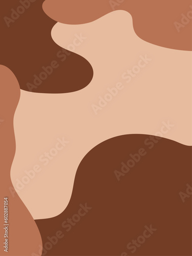 Abstract background in flat style. brown banner flyer postcard