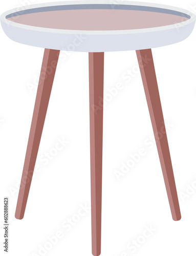 Isolated end table. Vector illustration.