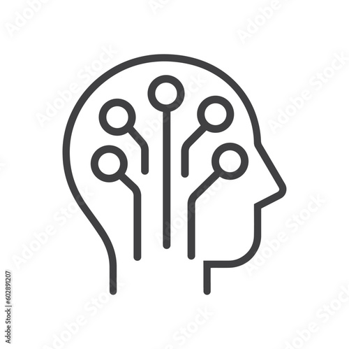 Human intellect - icon, vector, sign.
