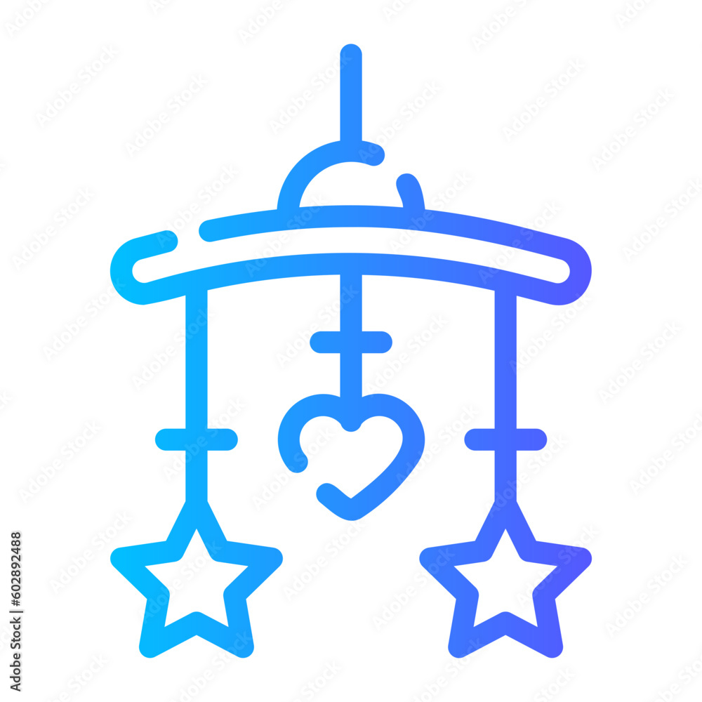 hanging toys Line Gradient Icon hanging toys Line Gradient Icon