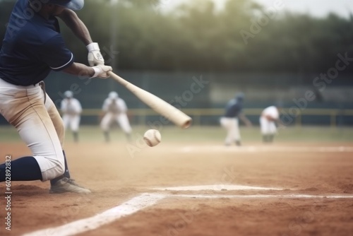 player man team male bat field baseball game athlete ball sport. Generative AI.
