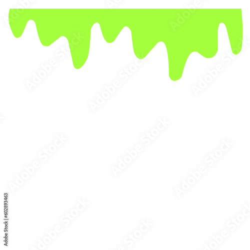 Fototapeta Naklejka Na Ścianę i Meble -  Green Slime Dripping 