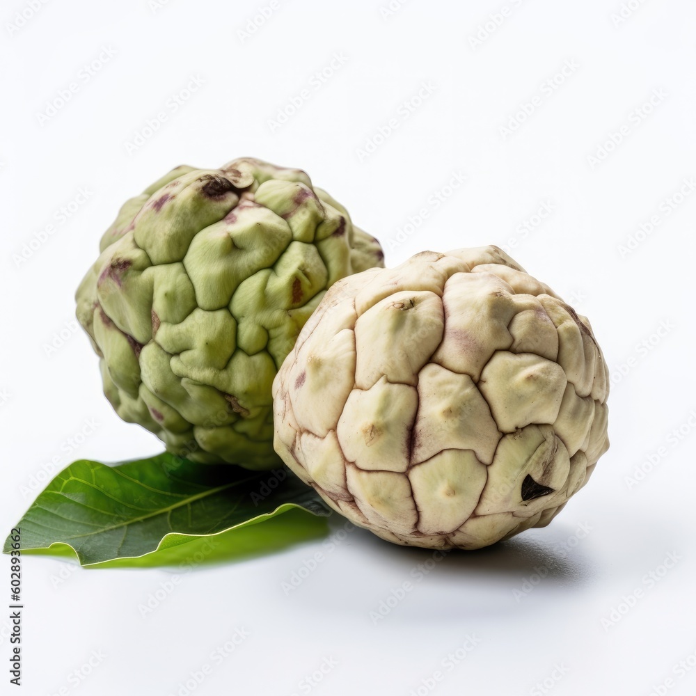 Obraz premium Custard Apple fruit isolated on white background.