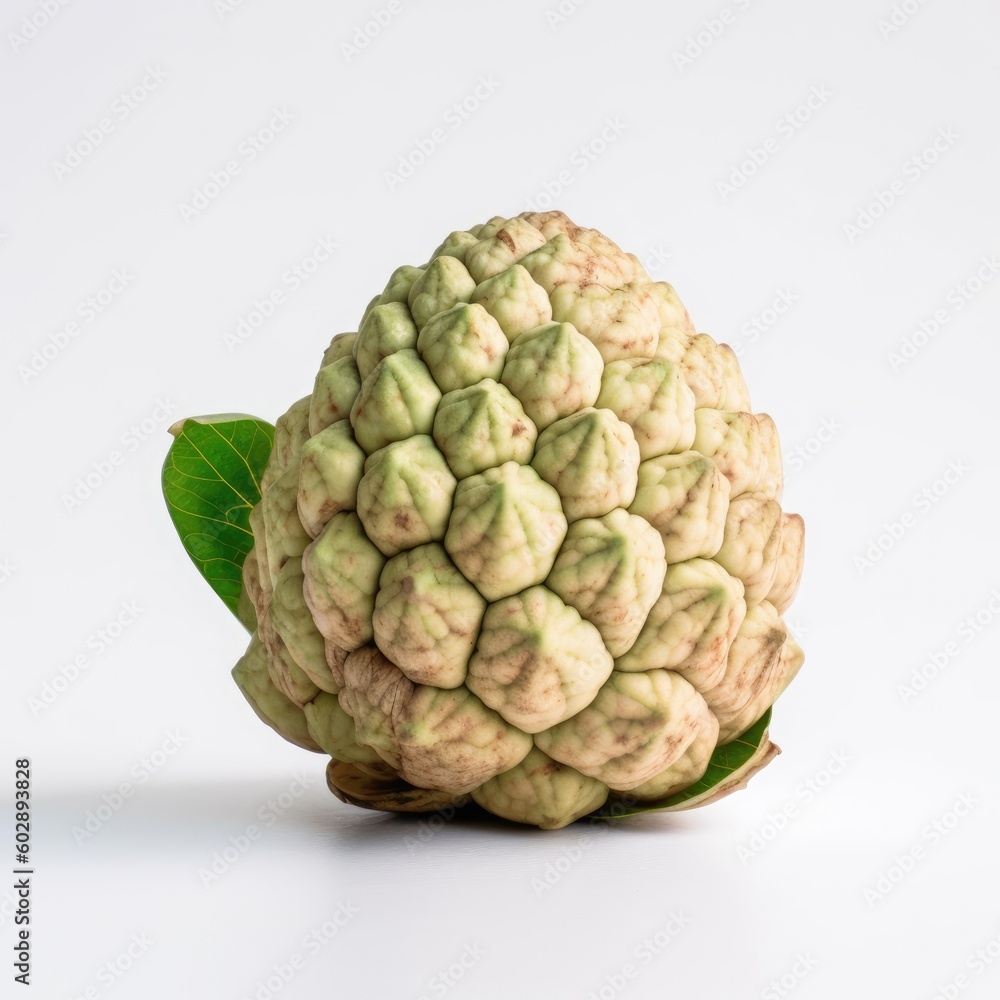 Sweetsop Sugar Apple fruit isolated on white background. Sweetsop Sugar Apple fruit isolated on white background.