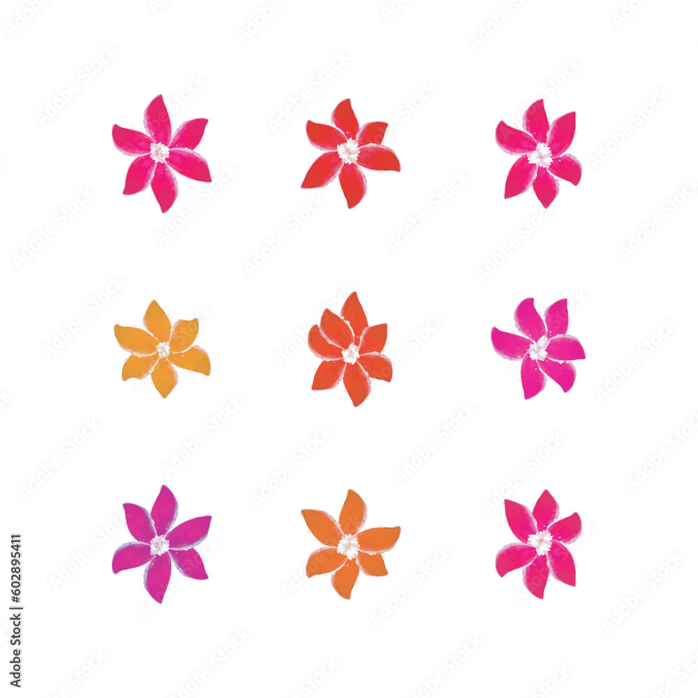 Set of 9 red and pink Watercolor flower illustration icons, simple beautiful composition of decorative elements, isolated on grey background, hand drawing. Set of 9 red and pink Watercolor flower illustration icons, simple beautiful composition of decorative elements, isolated on grey background, hand drawing.