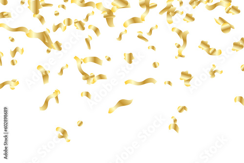 Golden bright confetti