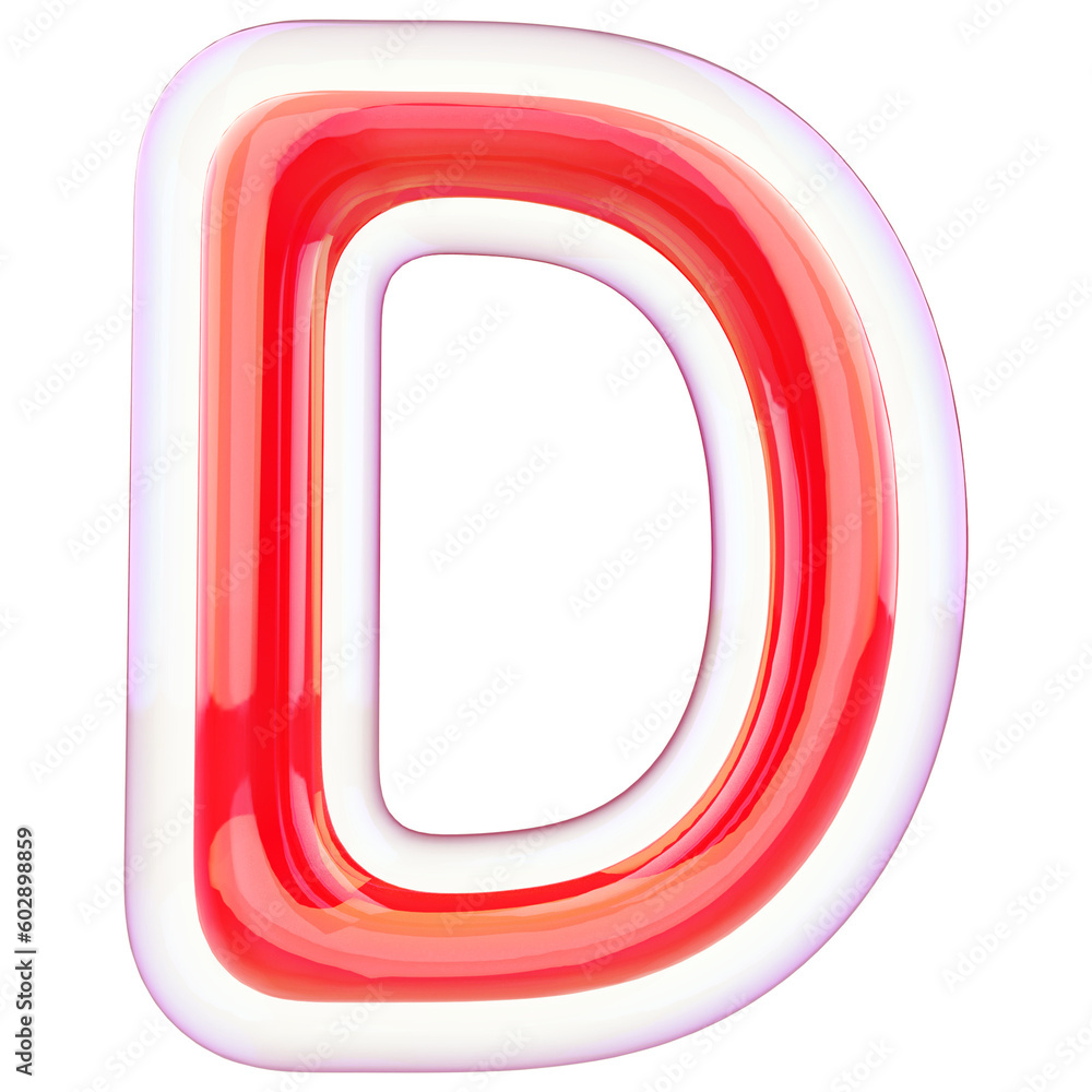 Alphabet Letter D Red 3d font Alphabet Letter D Red 3d font