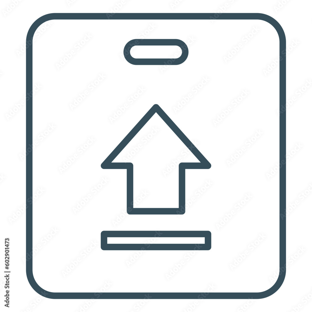 Icon this way up packaging box for goods safety Icon this way up packaging box for goods safety