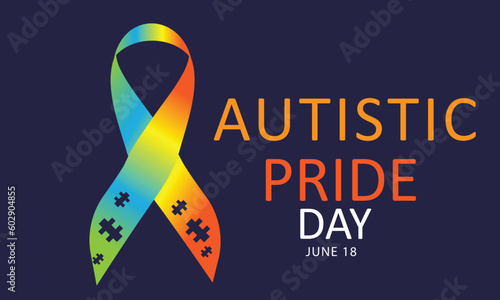Autistic Pride Day. background, banner, card, poster, template. Vector illustration.