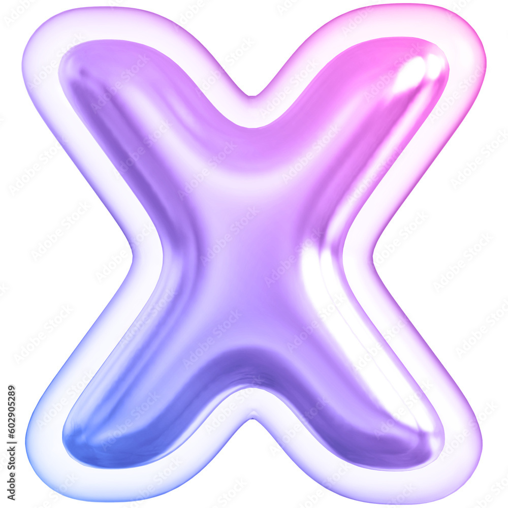 Alphabet Letter X Gradient 3d font Alphabet Letter X Gradient 3d font