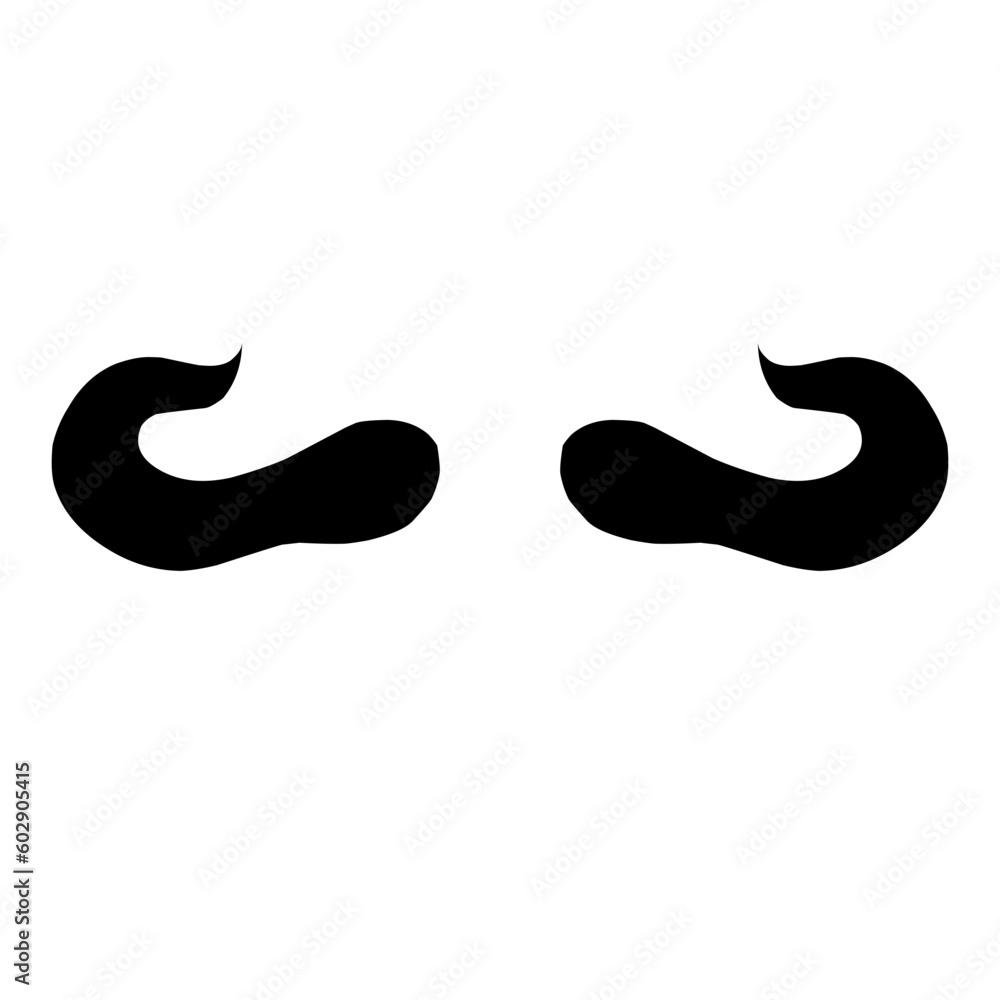 Obraz premium Devil Horn Silhouette 