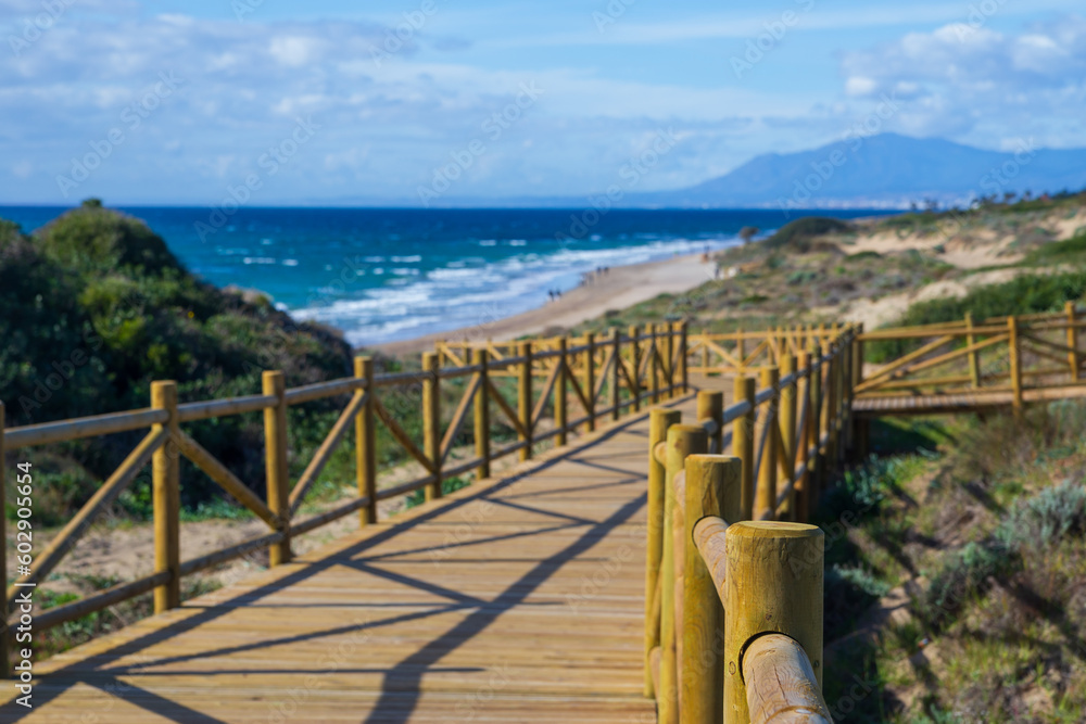 Fototapeta premium Playa de Cabopino Artola en Marbella
