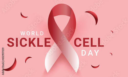 World Sickle cell day. background, banner, card, poster, template. Vector illustration.