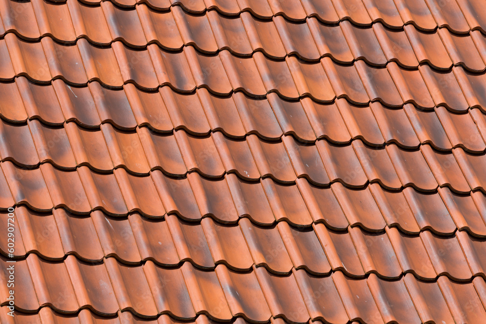 Red tiles roof background Red tiles roof background