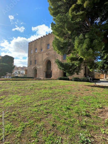 La Zisa in Palermo Sicily, shot of one of the best preserved Norman castles in Sicily photo