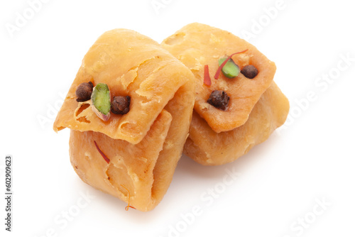 Two pieces of Indian Bengali traditional sweet 