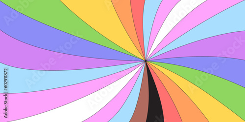Rainbow lgbt flag colors background. Pride month, week or day celebration wallpaper. LGBTQ support social media banner or post template, greeting card or party, event, festival or parade invitation.