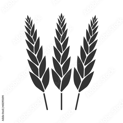 Wheat, grain icon. Cereal, barley symbol. Agriculture design. Vector illustration.