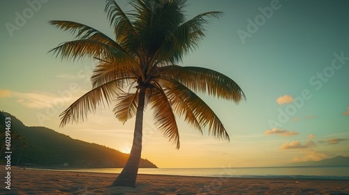 Coconut Tree on the Beach © Zemon