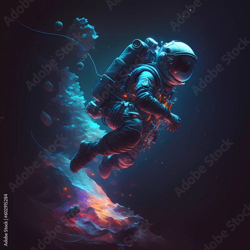 AI Artwork  Astronaut  Planeten  Epic