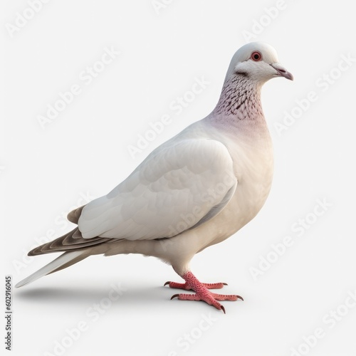 Dove isolated on white background. generative AI