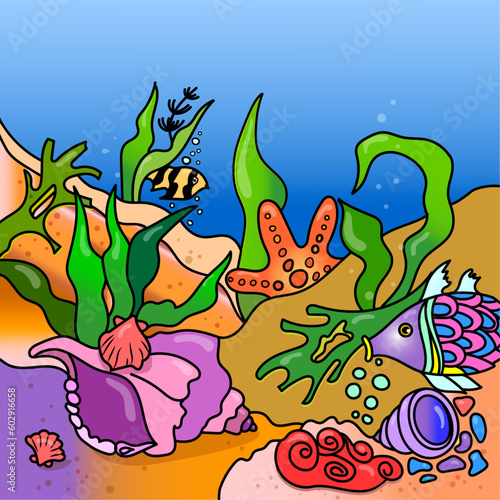 Sea bottom.