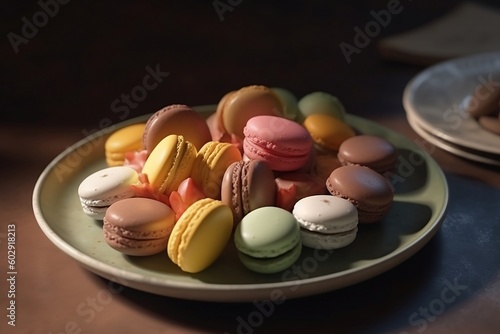 macaroons and coffee