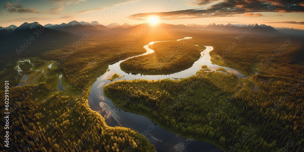 AI Generated. AI Generative. Aerial drone top high shot photo ...