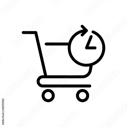 pre order icon isolated on white background. Vector 10 eps.