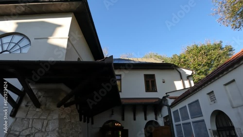  krakow- poland. The courtyard of the famous synagogue called the haremu, in the Kazimierz neighborhood in Krakow
