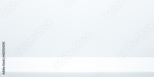 White, Grey color studio background. Space for selling products on the website. Vector illustration.