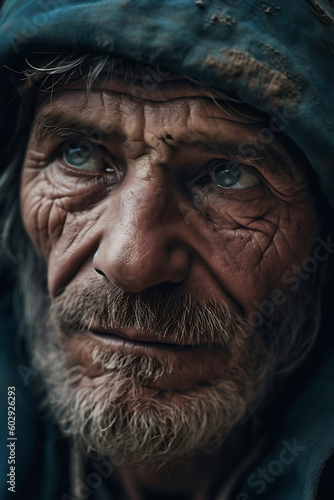 Resilient Gaze - Poor, Homeless, Resilience, Humanity, Struggles, Dreams, Strength, Empathy, Awareness, Compassion, Vulnerability, Hope, Community, Solidarity, Inequality, Social issues, Human rights