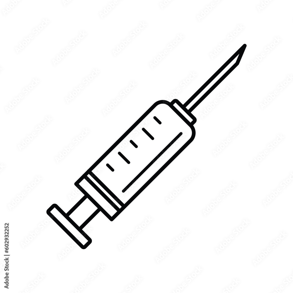 syringe, icon, vector, illustration, design, template, flat, style syringe, icon, vector, illustration, design, template, flat, style
