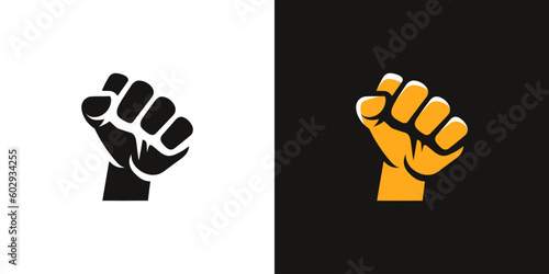 Simple fist icon. Vector illustration.