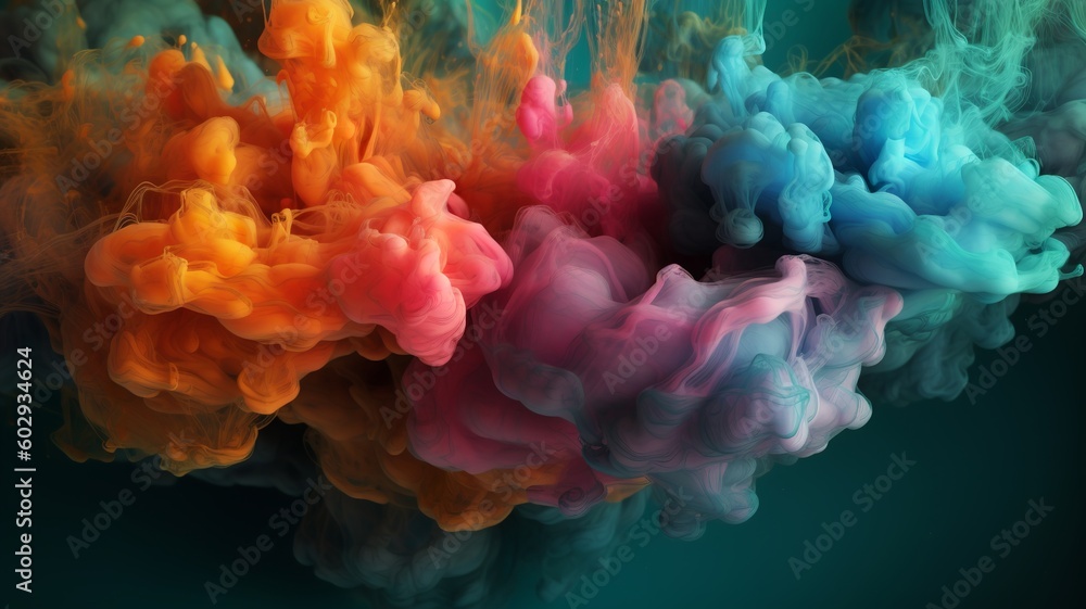 a cool and colorful paint splatter picture