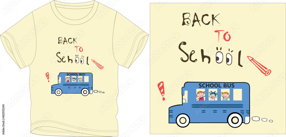 BACK TO SCHOOL t shirt graphic design vector illustration digital file BACK TO SCHOOL t shirt graphic design vector illustration digital file