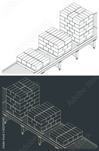 Automated conveyor for warehouse
