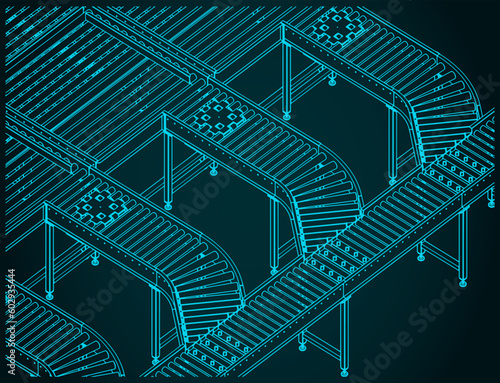 Conveyor for warehouses and factories
