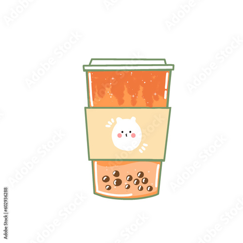 coffee cup with a boba