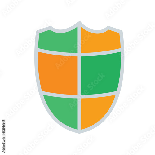 Free Download shield, icon, color, vector, illustration, design, template, flat, style - GFXLoad