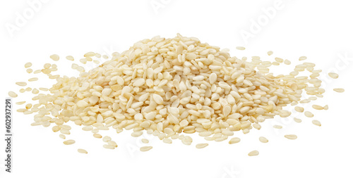 Konstfotografi sesame isolated on white background, full depth of field