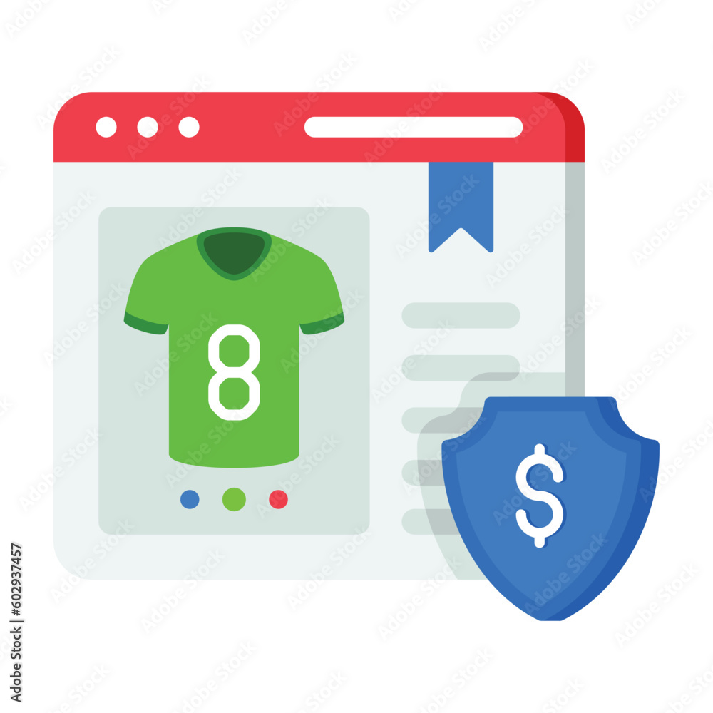 Secure shopping vector Flat Icon Design illustration. Shopping and E commerce Symbol on White background EPS 10 File Secure shopping vector Flat Icon Design illustration. Shopping and E commerce Symbol on White background EPS 10 File