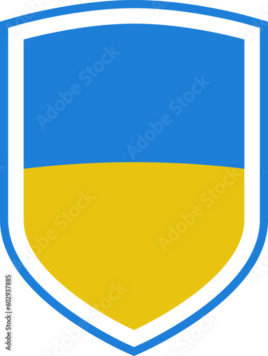Free Download Sign of support and protection of Ukraine in the blue and yellow colors of the Ukrainian flag. - GFXLoad
