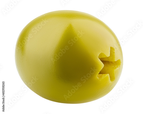 Εκτύπωση καμβά pitted olive isolated on white background, full depth of field