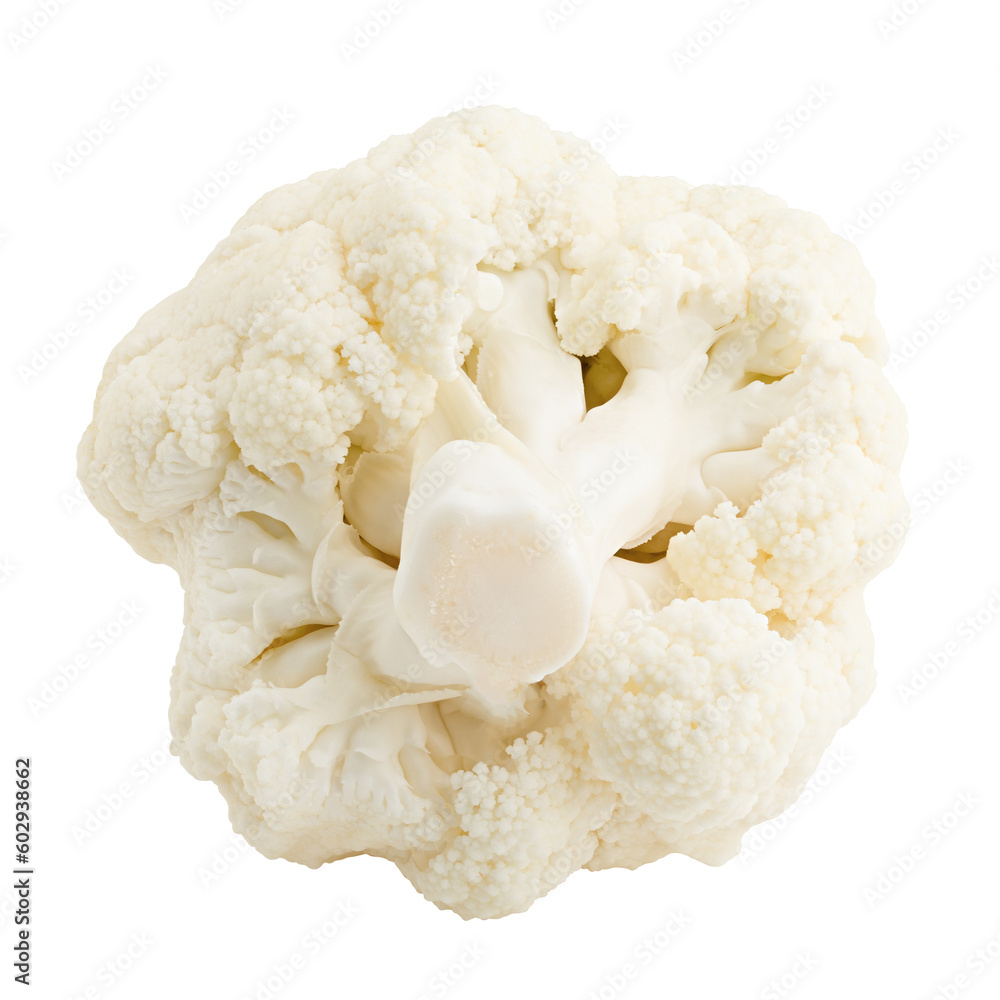 cauliflower isolated on white background, full depth of field cauliflower isolated on white background, full depth of field