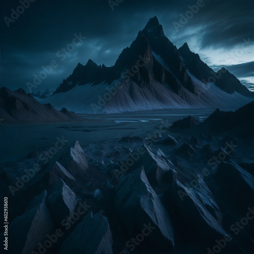 iceberg and mountains © ChrisHamesworth